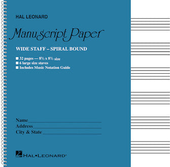 Hal Leonard Deluxe Manuscript Paper Pad – Kala Brand Music Co.™