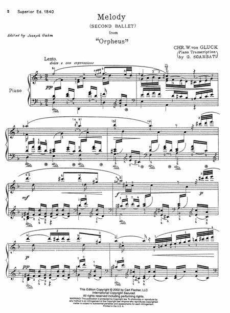 Melodie from Orfeo ed Euridice - French Horn and Piano (Full Score and  Parts) by Christoph Willibald Von Gluck - Horn - Digital Sheet Music