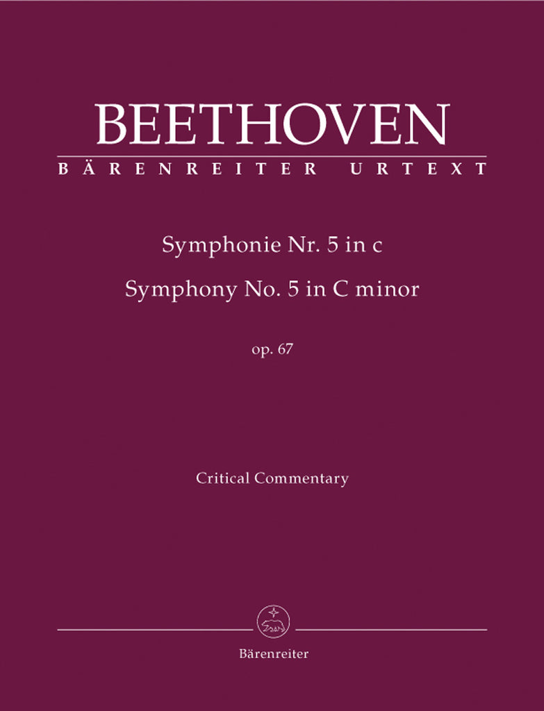 Beethoven Symphony No 5 C Minor Op 67 Critical Commentary Juilliard Store