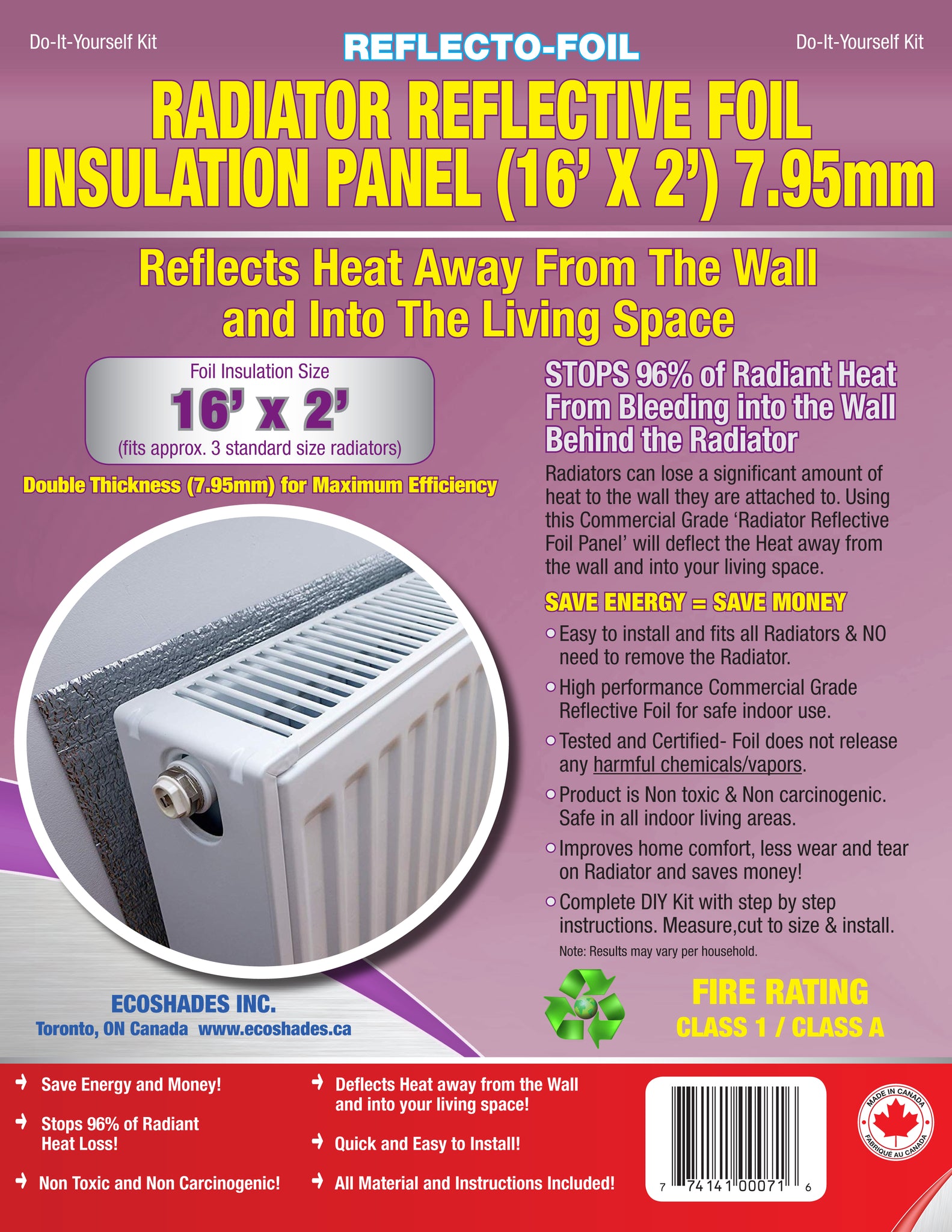 Garage Door Insulation Kit 8' x 8