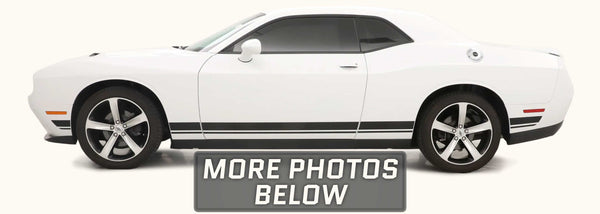 Dodge Challenger Shaker Dual Rally Racing Stripes with Optional