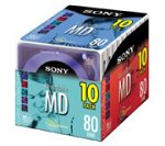 Sony 10MDW80CL 80 Minute Minidisc Color Collection, 10-Pack (Discontinued by Manufacturer)