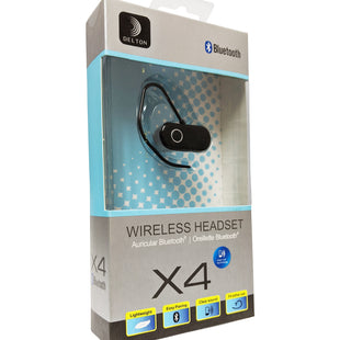 Delton X4 Wireless Bluetooth Headset (Black)