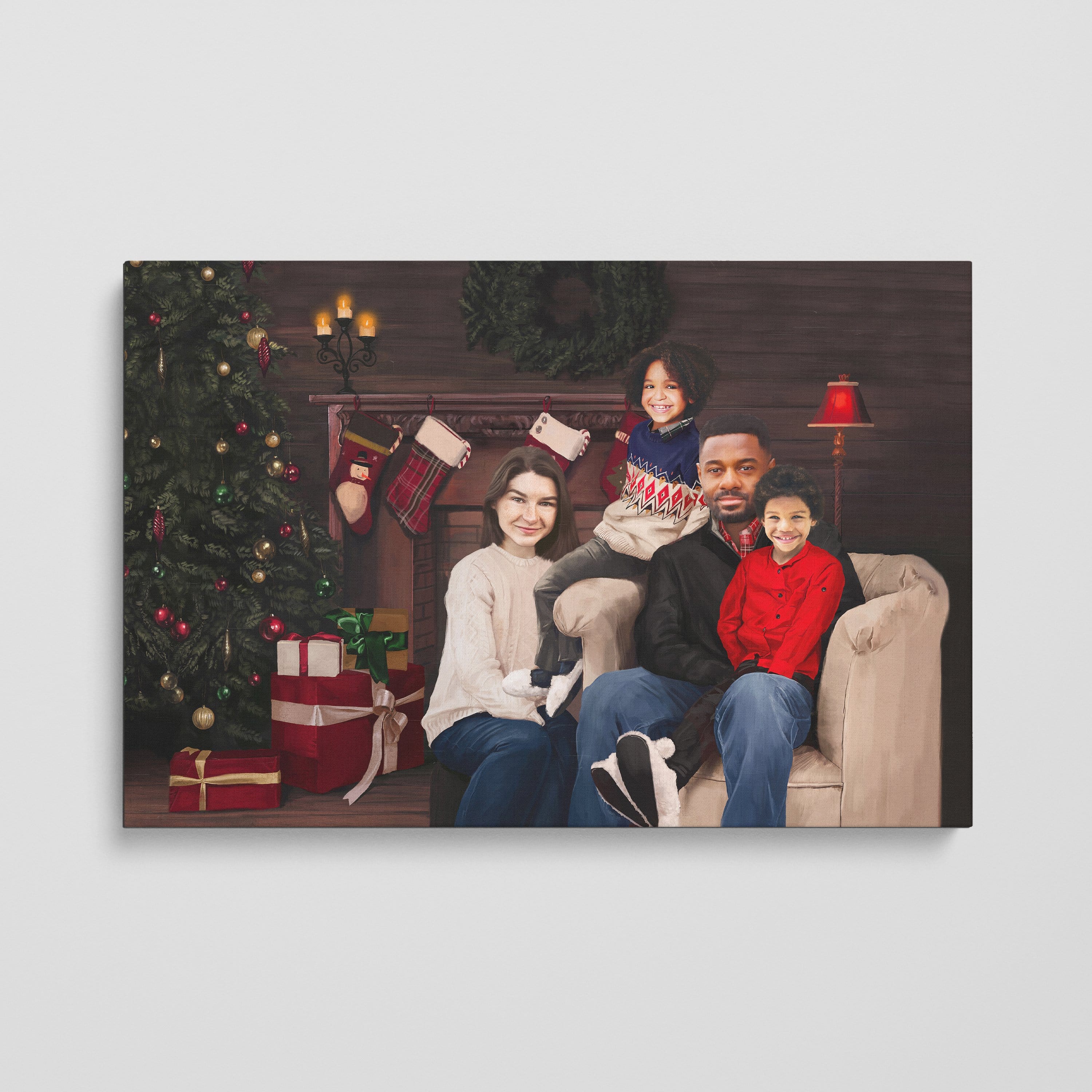 Image of The Family Christmas - Custom Canvas