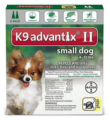 K9 Advantix II for Small Dogs, 4 Pack