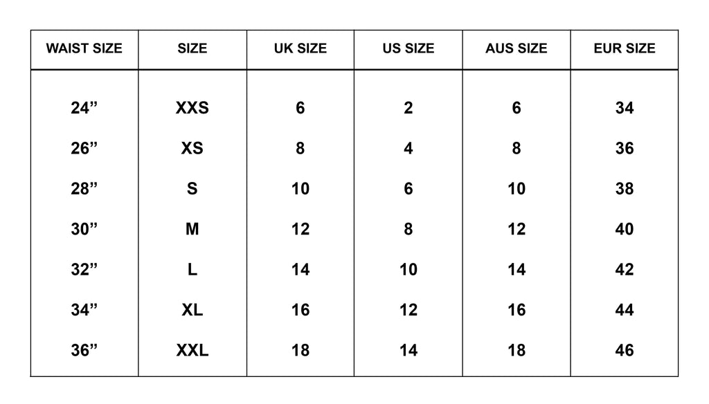 Ragged Jeans Size Guide – The Details Boutique