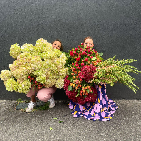 The Green Room Florist hydrangeas & assorted flowers