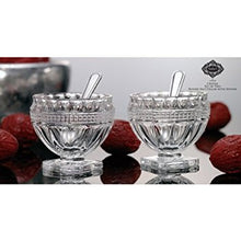 Godinger Salt And Pepper Cellars With Spoons   Set Of 2