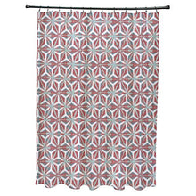 E by design Water Mosaic Geometric Print Shower Curtain, 71