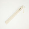 French rolling pin shown in natural canvas pouch.