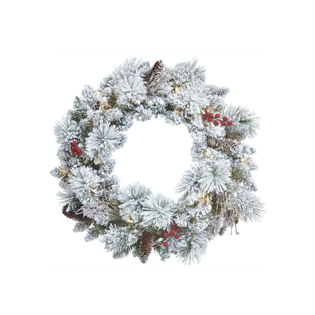 noma battery operated wreath