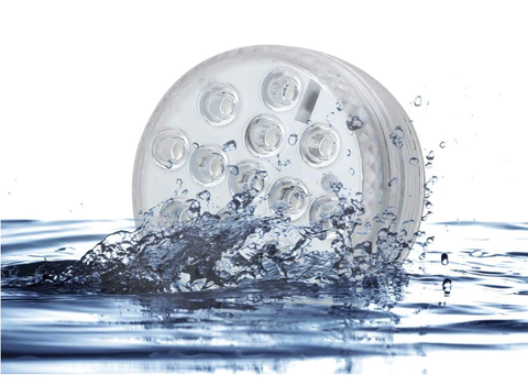 Lumină submersibilă LED cu telecomandă pentru piscină