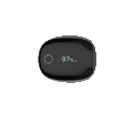 Wellue O2 Ring is showing real-time oxygen level and pulse rate on the screen.