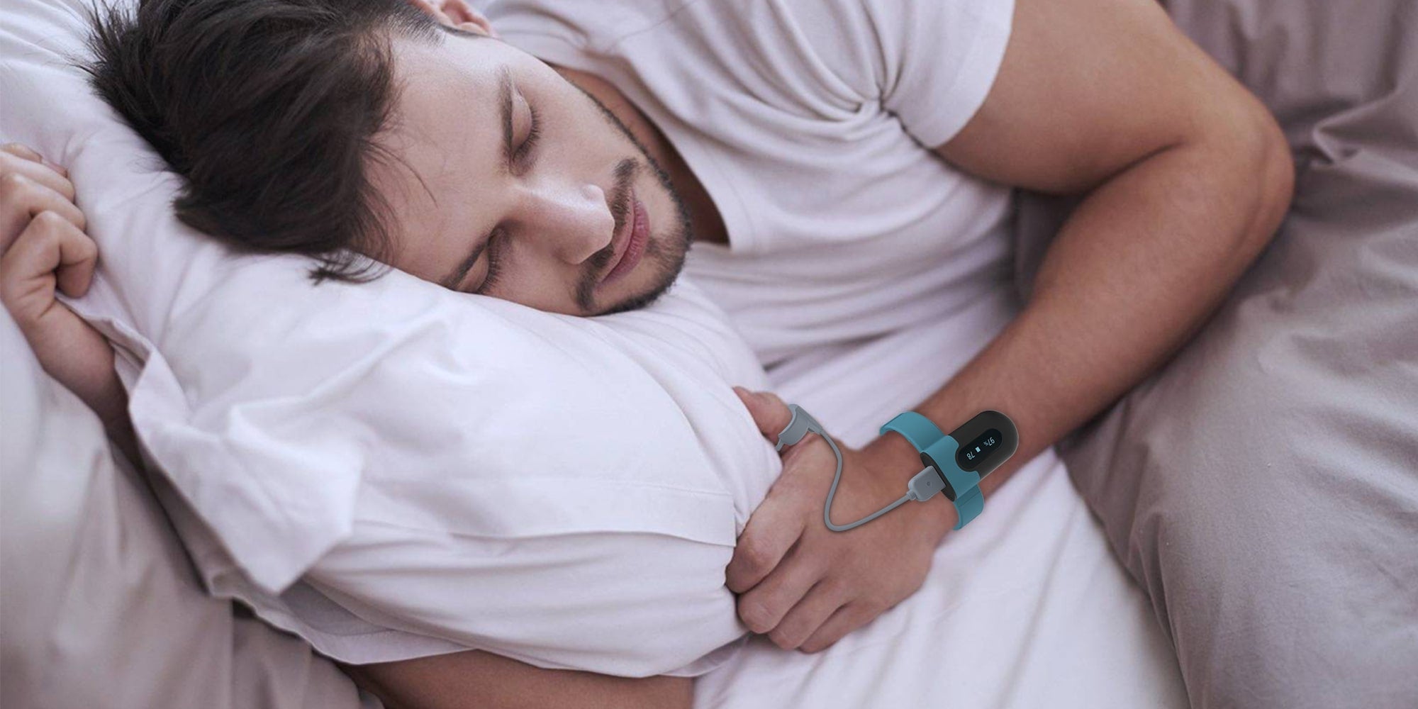 Viatom – oxymètre de pouls au poignet, moniteur d'oxygène pour le sommeil,  pour suivre le faible niveau de SpO2 et la fréquence cardiaque pendant la  nuit - AliExpress
