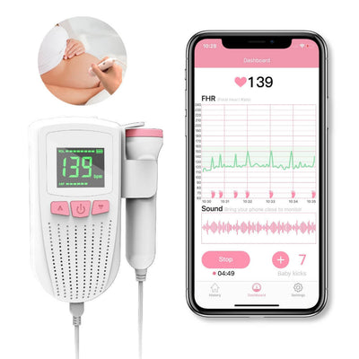 Up & Raise Fetal Doppler  Fetal Heartbeat Monitor – Up & Raise® - Best  Fetal Doppler and Baby Products