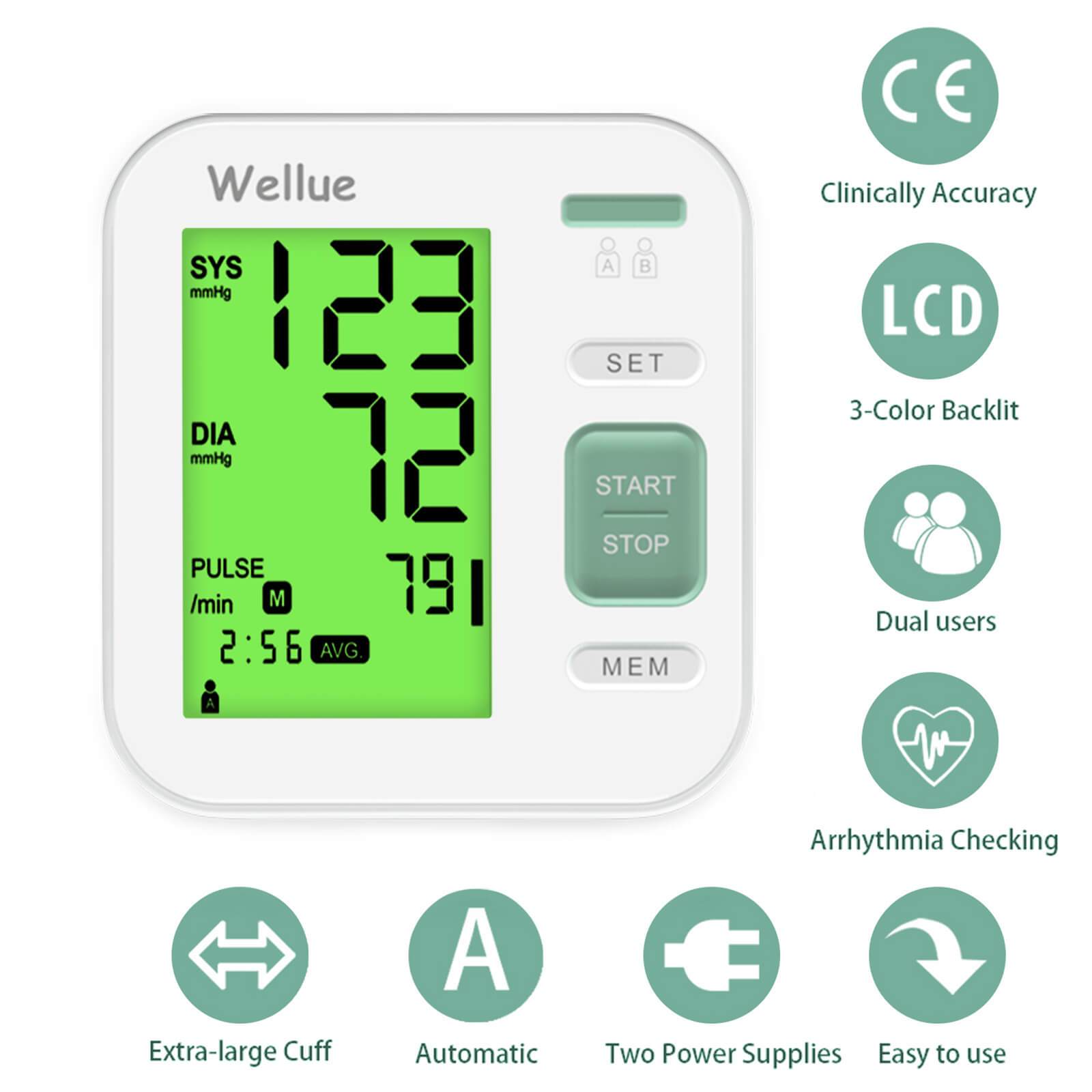 Wellue Bluetooth Upper Arm Blood Pressure Monitor The Best Home Blood