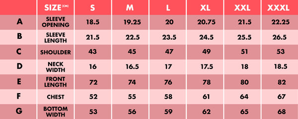 Pearl Snap Size Chart – Texas Humor