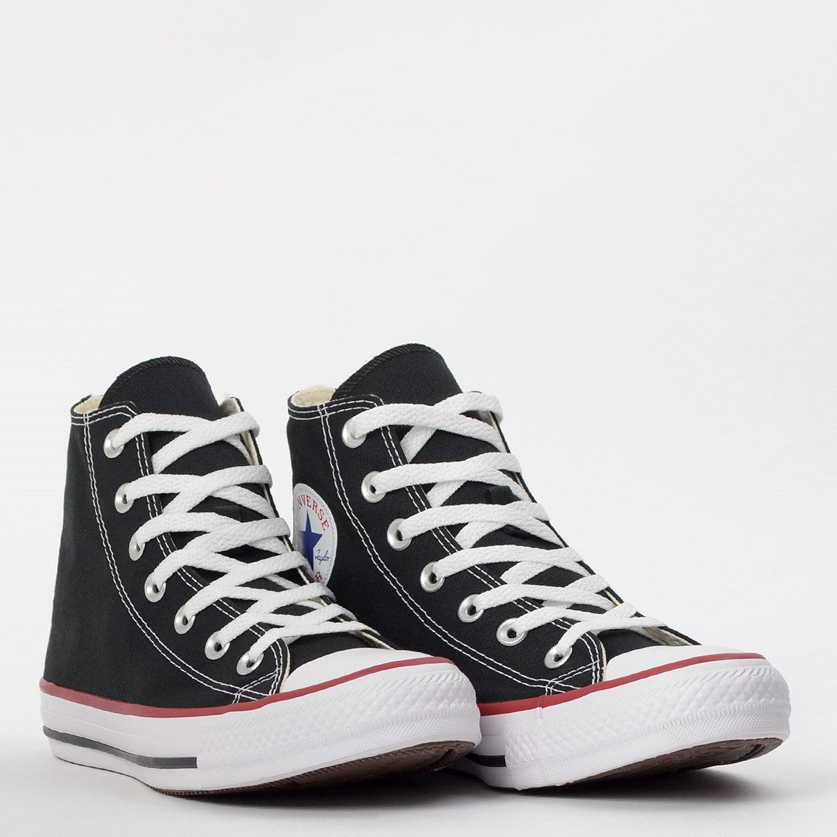 all star preto com listra vermelha