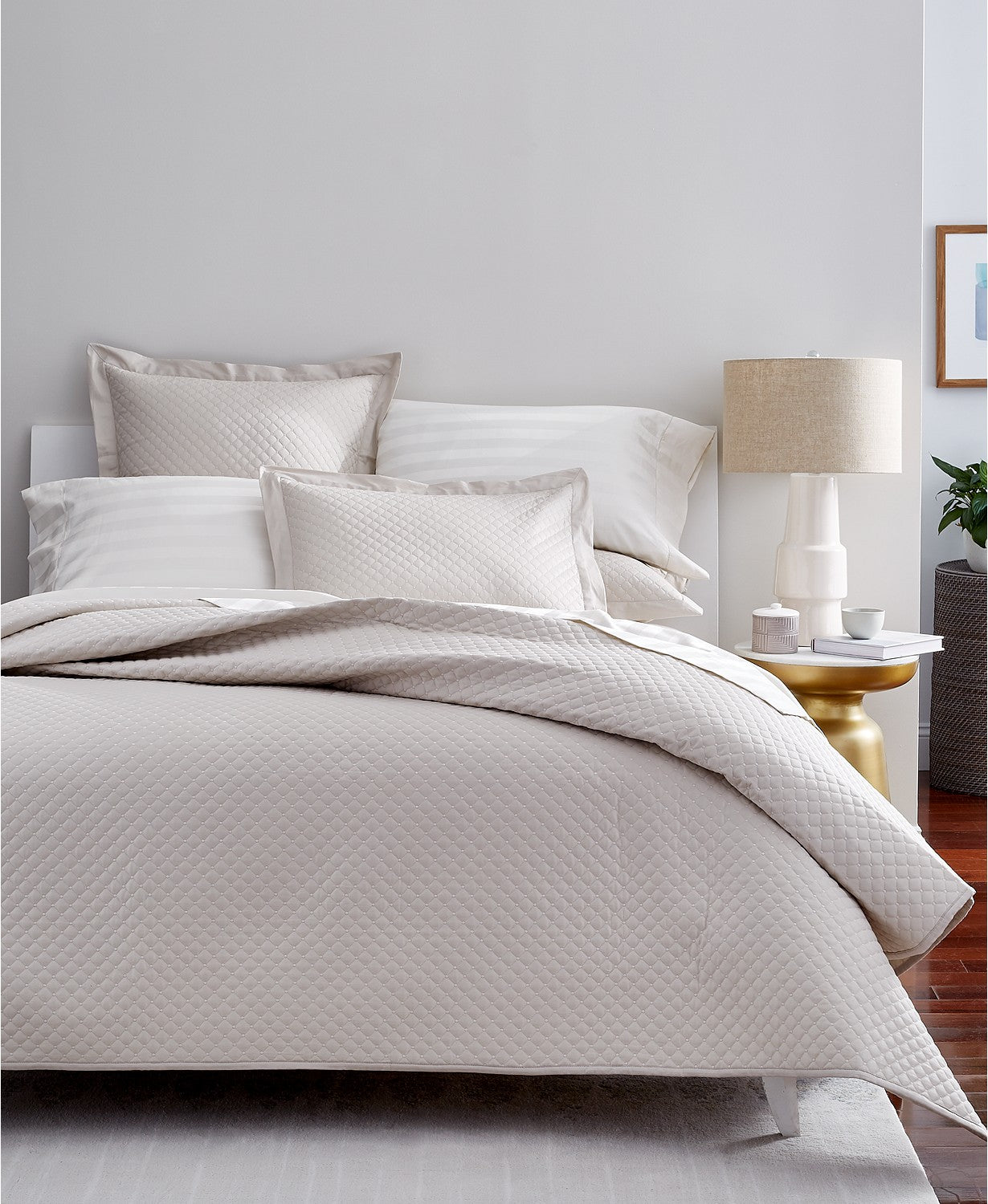 CHARTER CLUB COVERLET - Beige