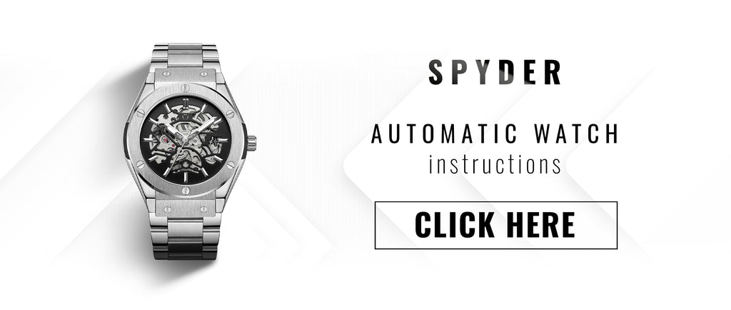 Steel automatic watch for men
