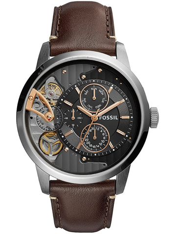 Modern skeleton watch for men