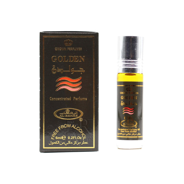 Golden Sand Perfume Oil 6ml Roll On Perfume by Al-Rehab Crown Perfumes(Box  of 6)