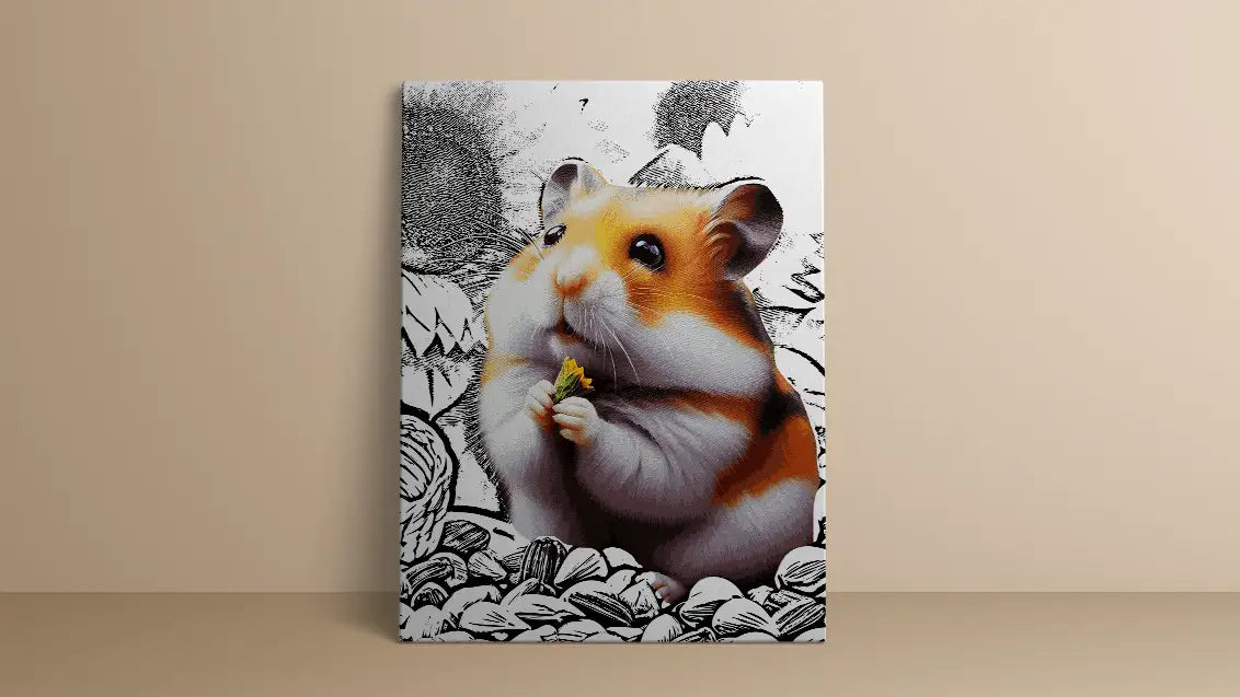 paint the hamster painting