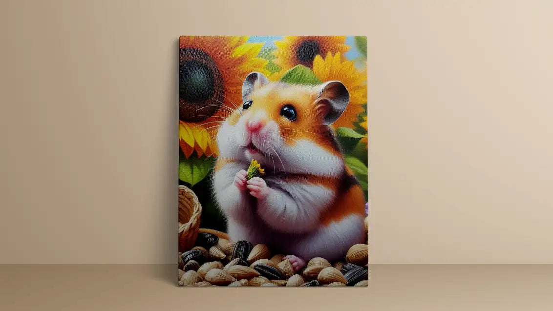 paint nuts in hamster painting