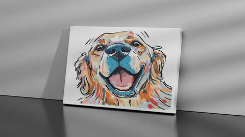 dog painting by number