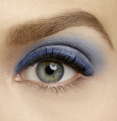 maquillage yeux verts bourjois teinte bleue