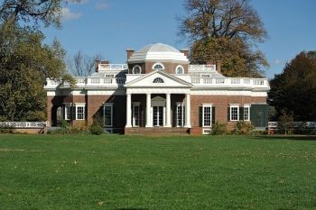 La maison de Thomas Jefferson, Monticello, incarne les idéaux néoclassiques de la jeune nation.