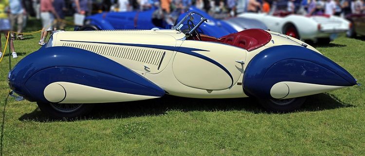 Giuseppe Figoni et Ovidio Falaschi : Delahaye 135M Figoni & Falaschi Competition Coupe (1935)