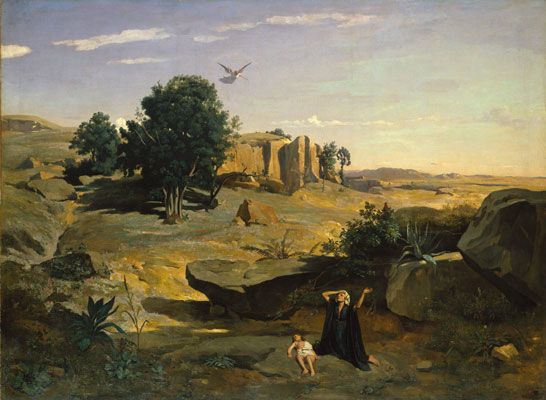 Agar dans le désert (1835)