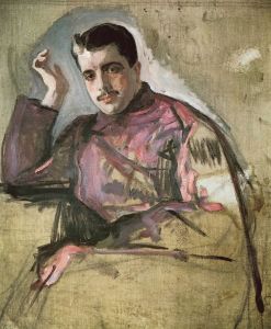 Portrait de Sergei Diaghilev (1909). Valentin Serov. Huile sur toile