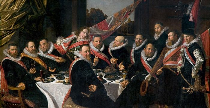 Le banquet des officiers de la compagnie de milice de St George en 1616 (1616)