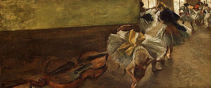 Edgar Degas : Danseuses dans la salle de répétition (1882-85)