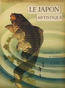 Couverture de Siegfried Bing pour un numéro du Japon artistique ; documents d'art et d'industrie (1888-91)