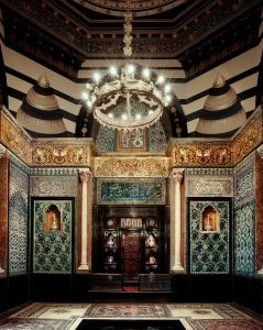 Vue partielle de l'Arab Hall (1866-1895) conçu par George Aitchison
