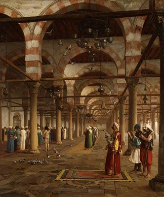Jean-Léon Gérôme : Prière à la mosquée (1871)