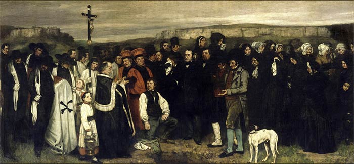 Gustave Courbet : Un enterrement à Ornans (1849-50)