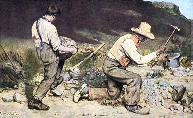 Gustave Courbet : Les casseurs de pierre (1849-50)