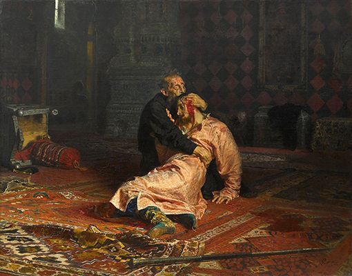 Ivan le Terrible et son fils Ivan le 16 novembre 1581 (1883-85)