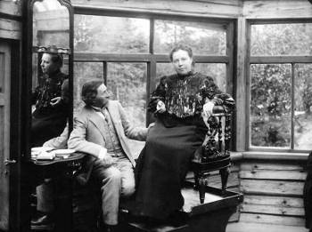 Ilya Repin et Natalia Nordman dans les pénates (vers 1902)