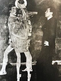 Schiele devant Rencontre - un tableau non conservé (1914)