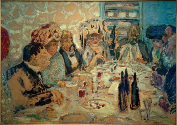 Pierre Bonnard : Dîner chez Vollard (Cave Vollard) (ca.1907)