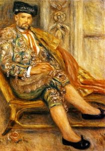 Pierre-Auguste Renoir revient souvent sur le sujet de son ami Vollard, son Vollard en Toréador de 1917 étant l'un de ses portraits les plus insolites.