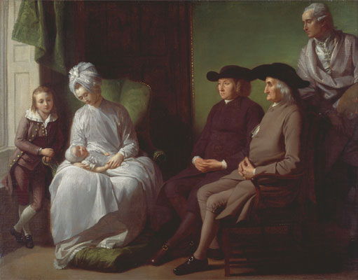 La famille West (vers 1772)