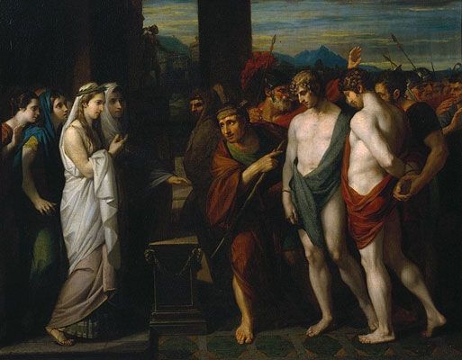 Pylades et Oreste amenés comme victimes devant Iphigénie (1766)