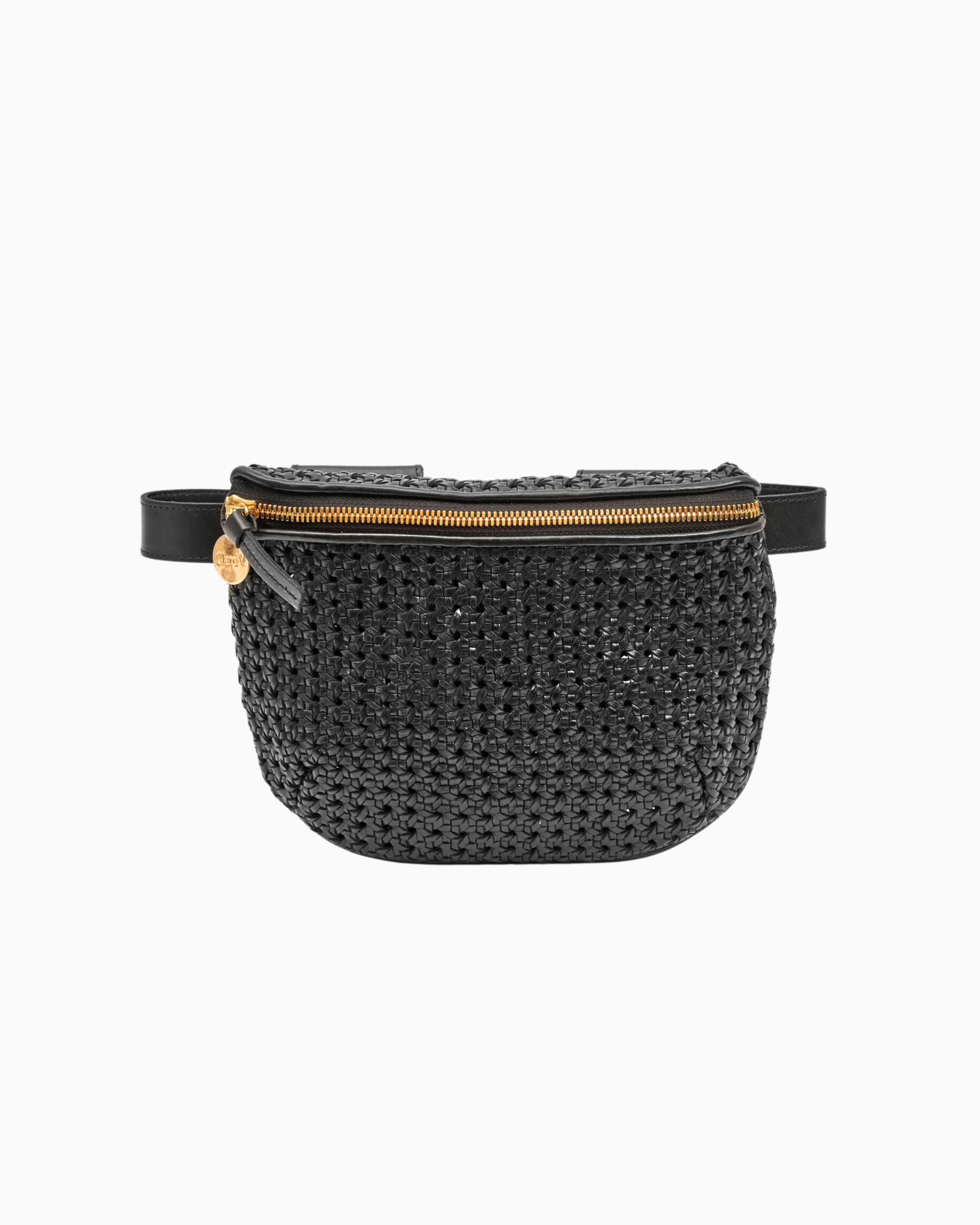 Clare V. Petit Moyen Black Rattan — Aggregate Supply