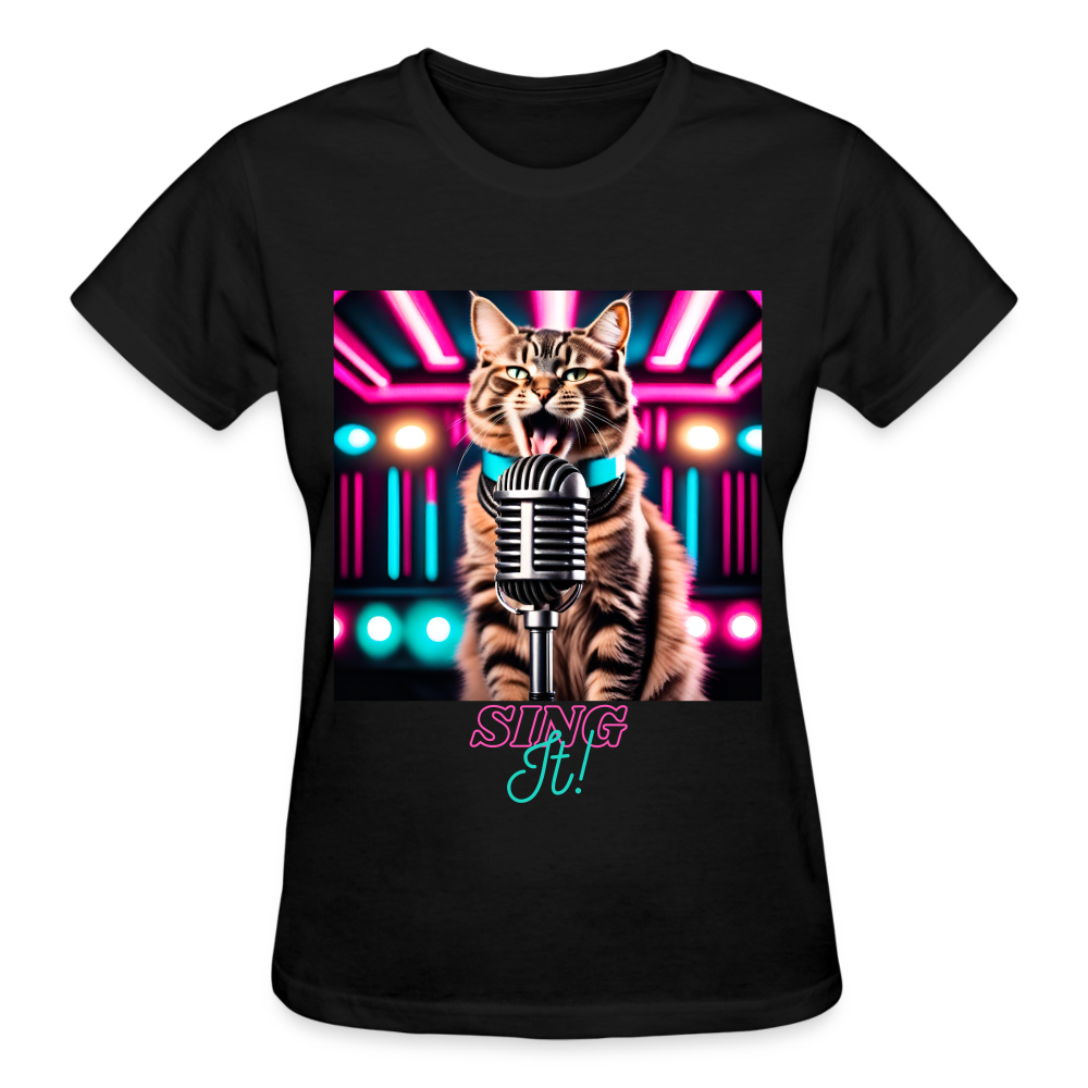 Sing IT! (Design 2) - Gildan Ultra Cotton Ladies T-Shirt - black